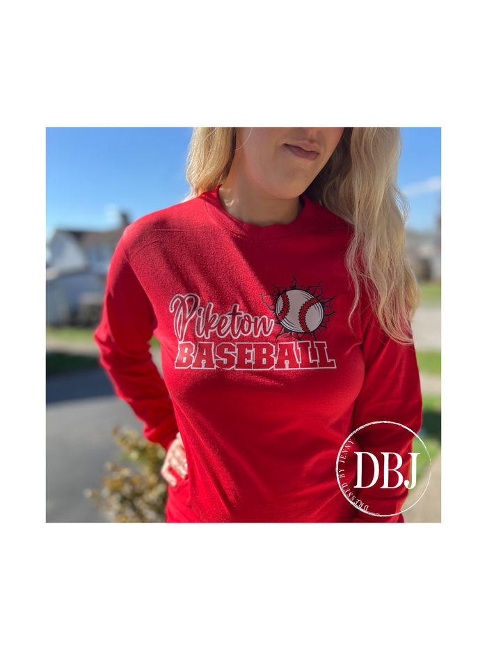 Piketon Baseball/Softball Long Sleeve Tee