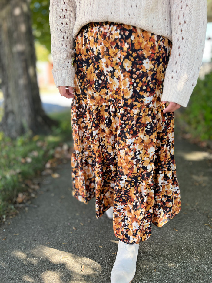 Dianne Floral Midi Skirt