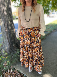 Dianne Floral Midi Skirt