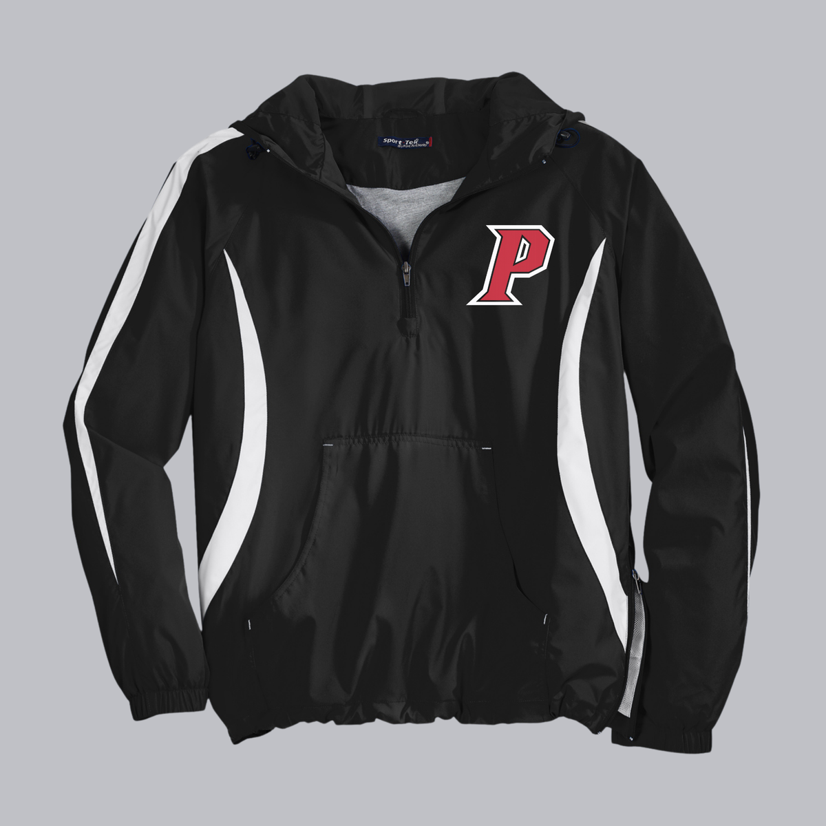 Colorblock Sport Jacket with Hood (front design only)