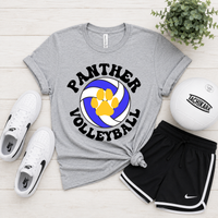 Volleyball Bubble Letters Tee