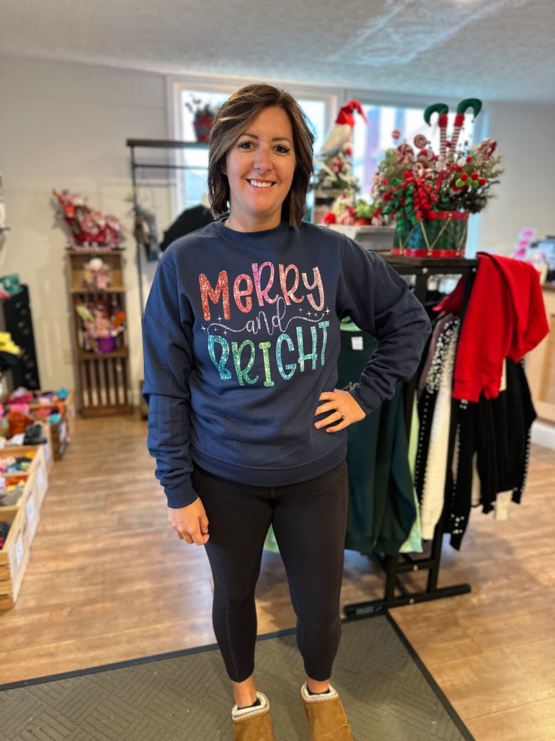 Merry and Bright Crewneck Sweatshirt