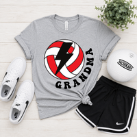 Volleyball Bubble Letters Tee