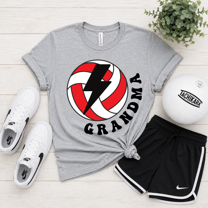 Volleyball Bubble Letters Tee