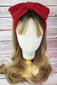 Winter Ribbon Knotted Head Wrap