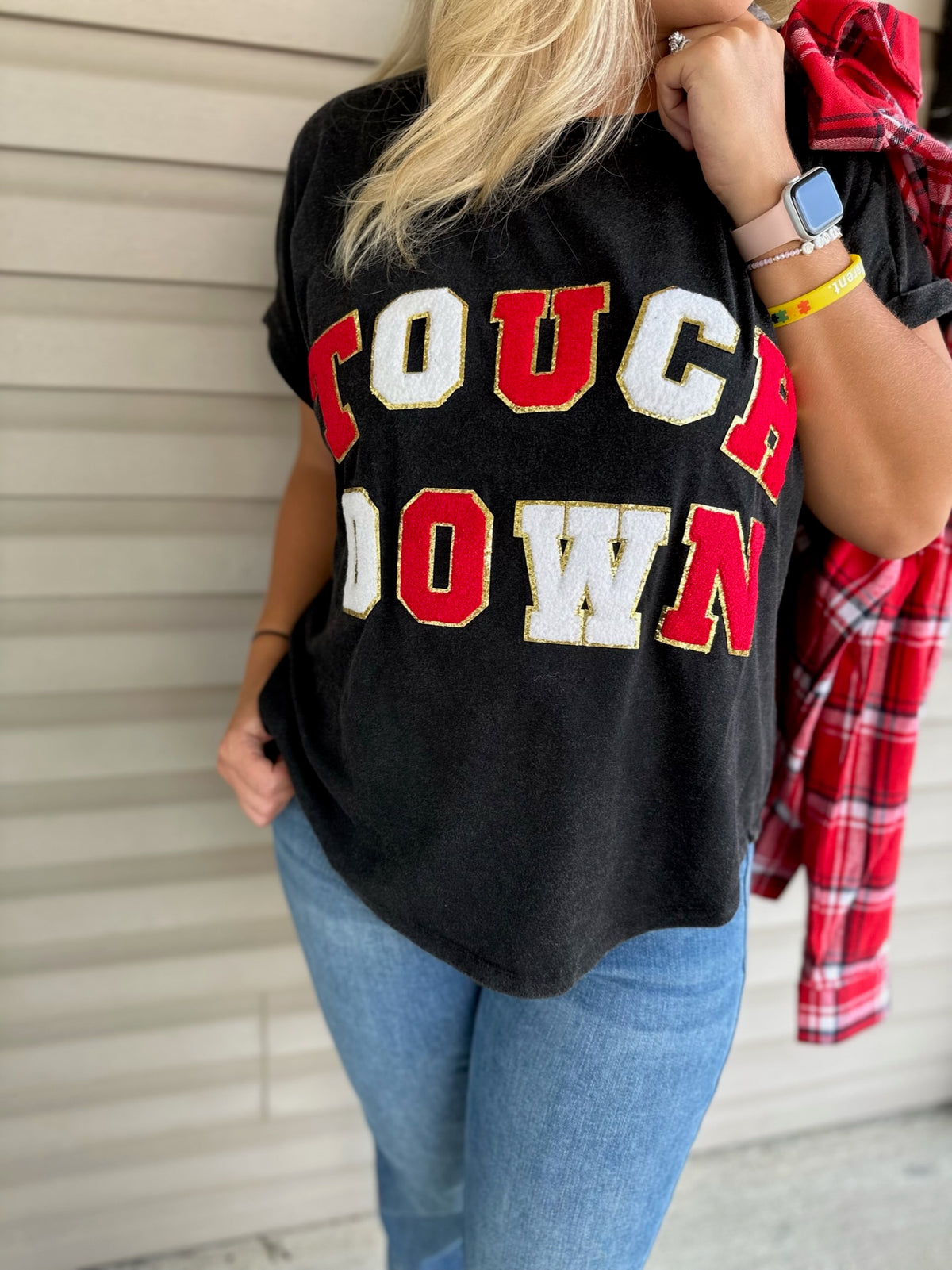 Touchdown Patch Letters Tee
