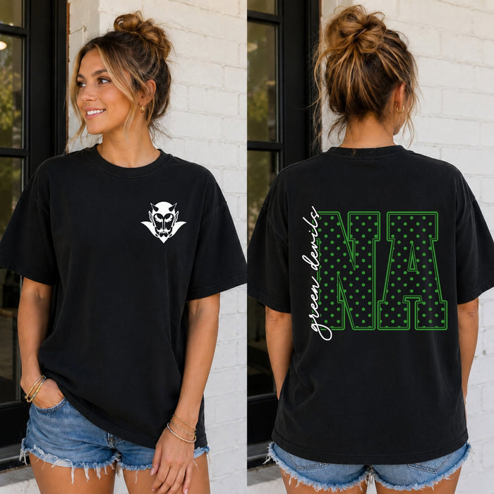 North Adams Polka Dot Initial Tee