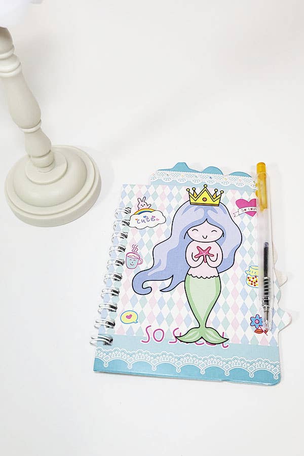 Mermaid Notepad with Pen