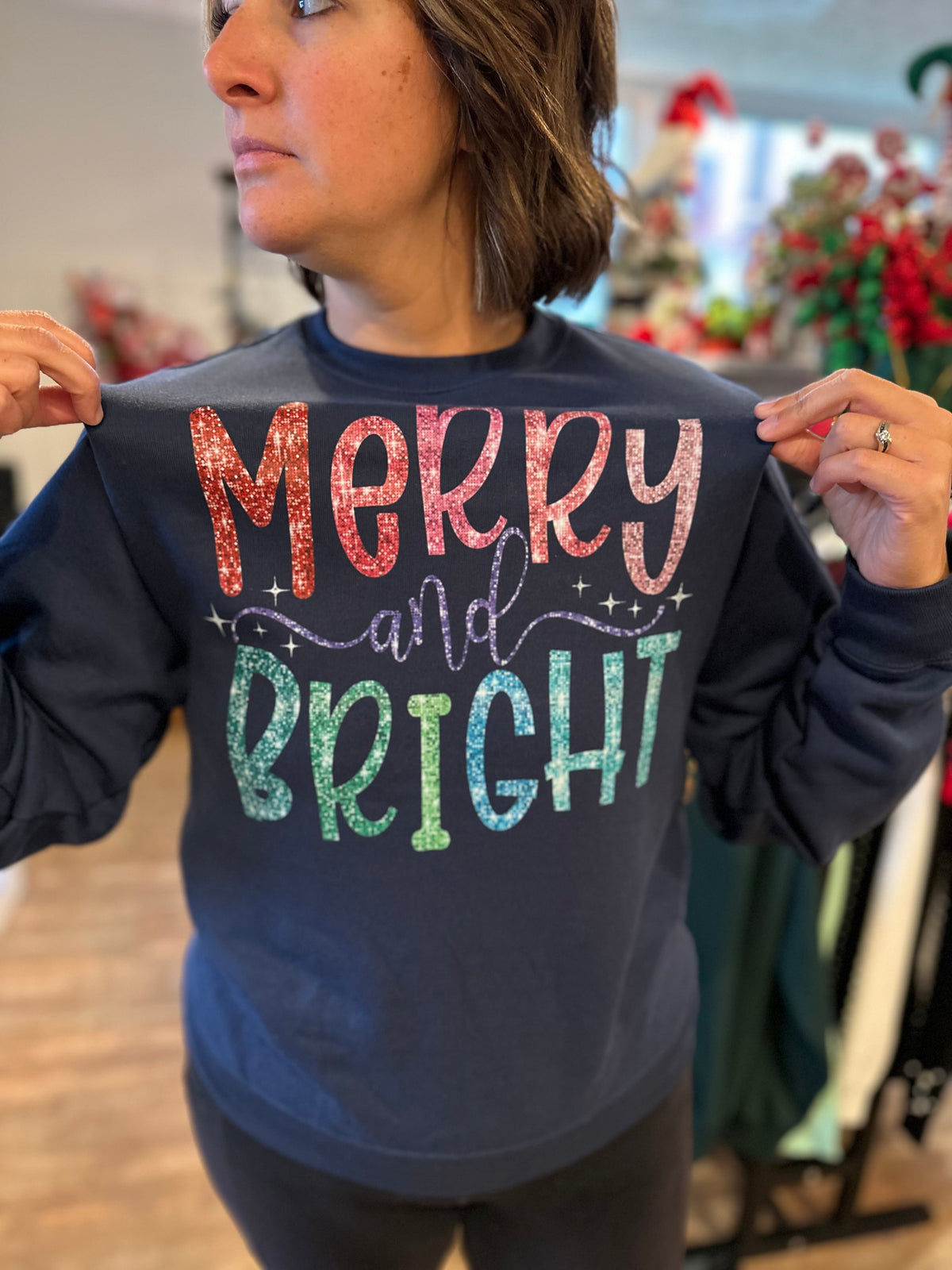 Merry and Bright Crewneck Sweatshirt