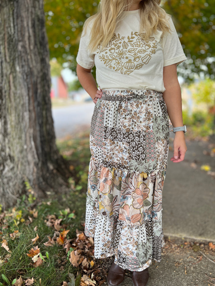 Molly Floral Tiered Skirt
