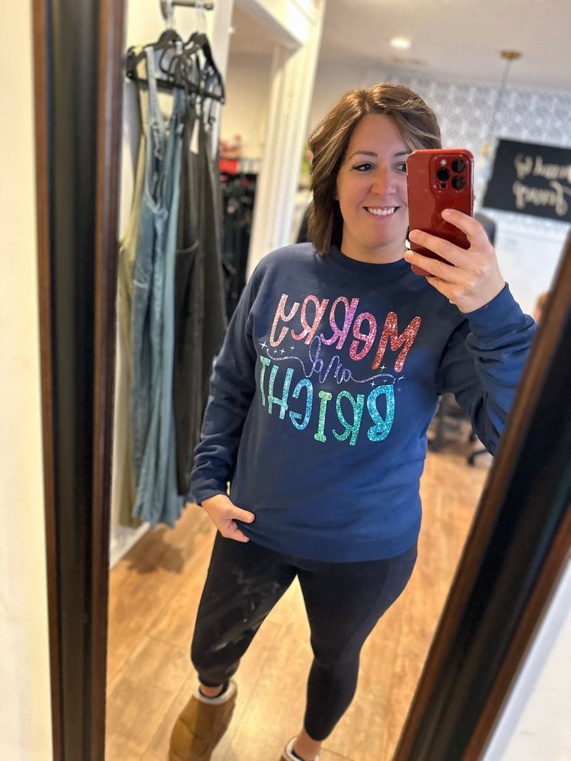 Merry and Bright Crewneck Sweatshirt