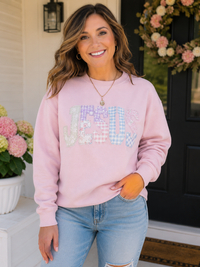 Jesus Patchwork Crewneck