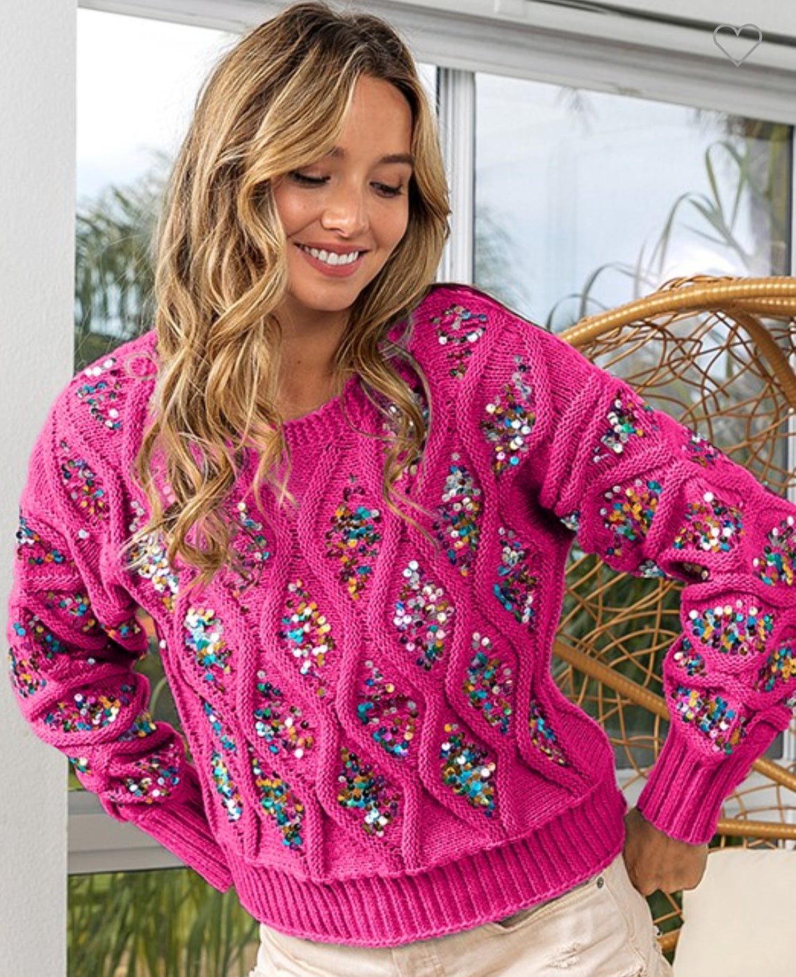 Vixen Multi Color Sequin Sweater