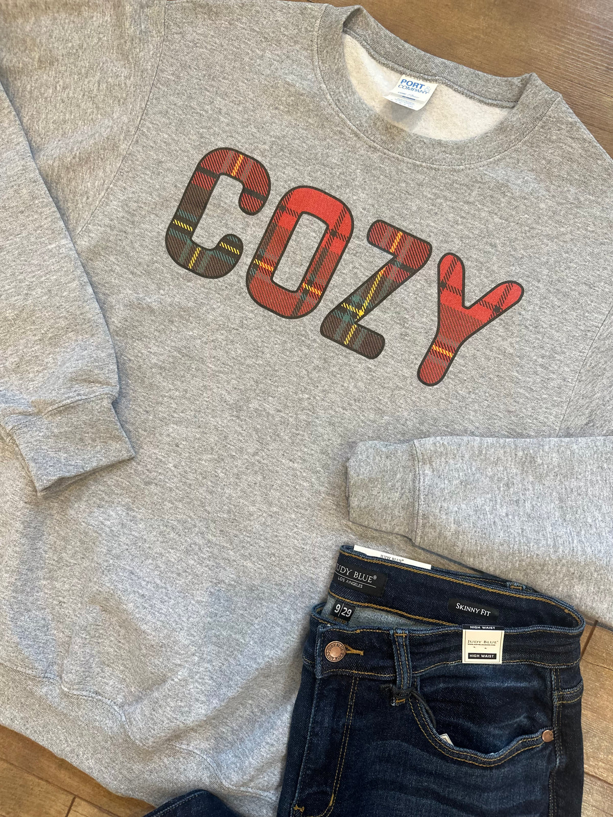 Plaid Cozy Sweatshirt