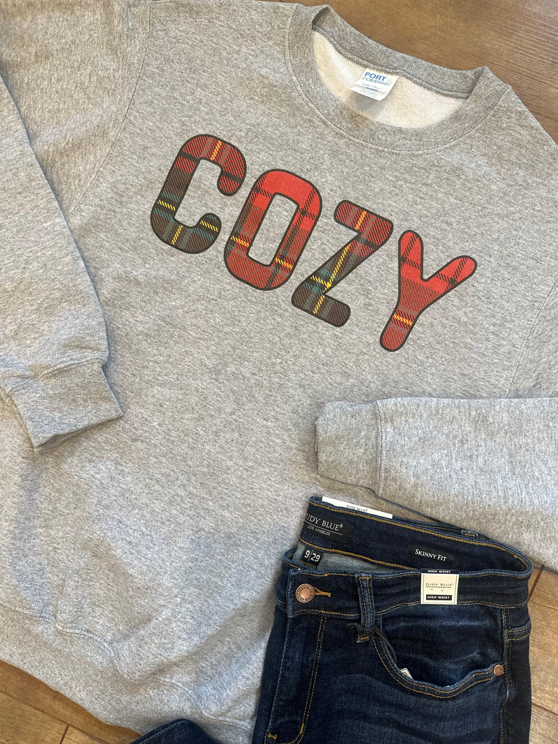 Plaid Cozy Sweatshirt