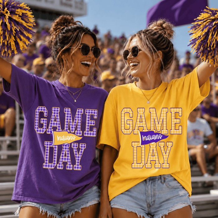Gingham Game Day Tee