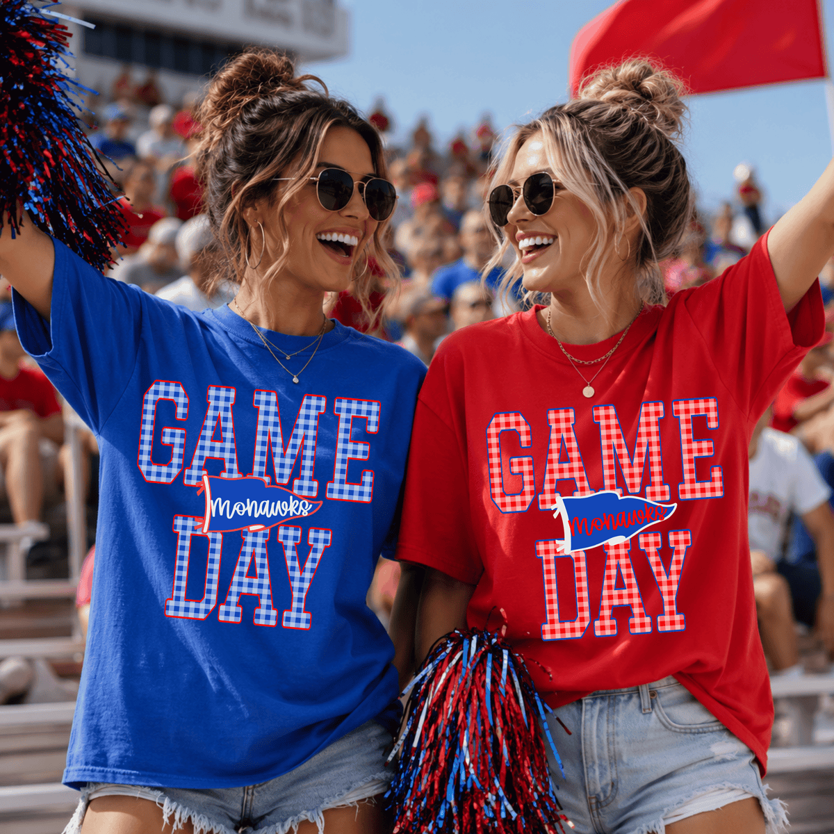 Gingham Game Day Tee