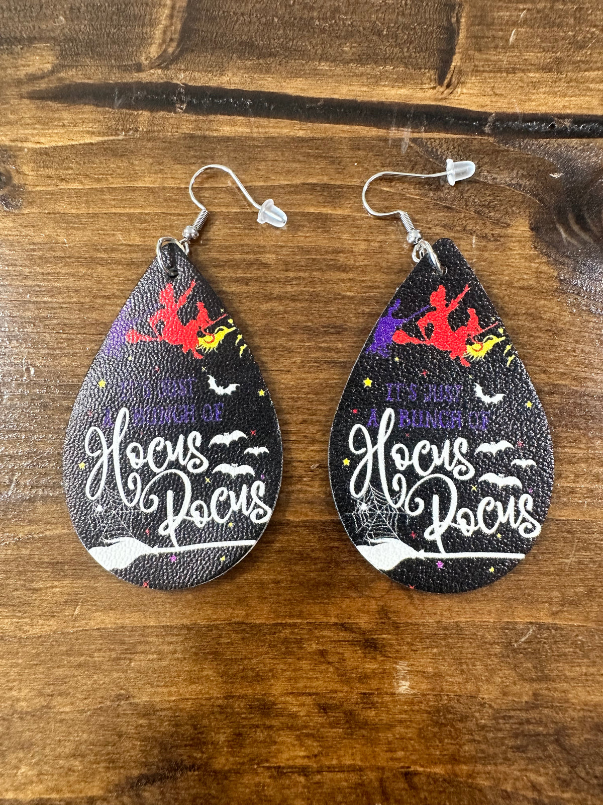 Hocus Pocus Faux Leather Earrings
