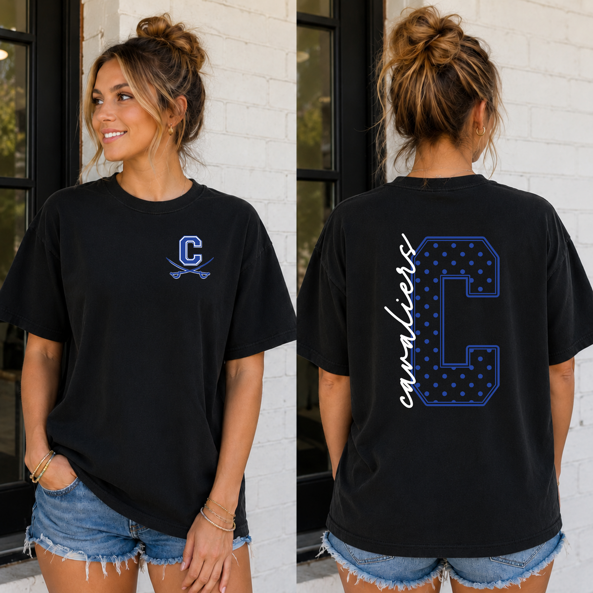 Chillicothe Polka Dot Initial Tee