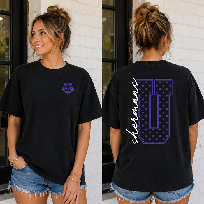 Unioto Polka Dot Initial Tee