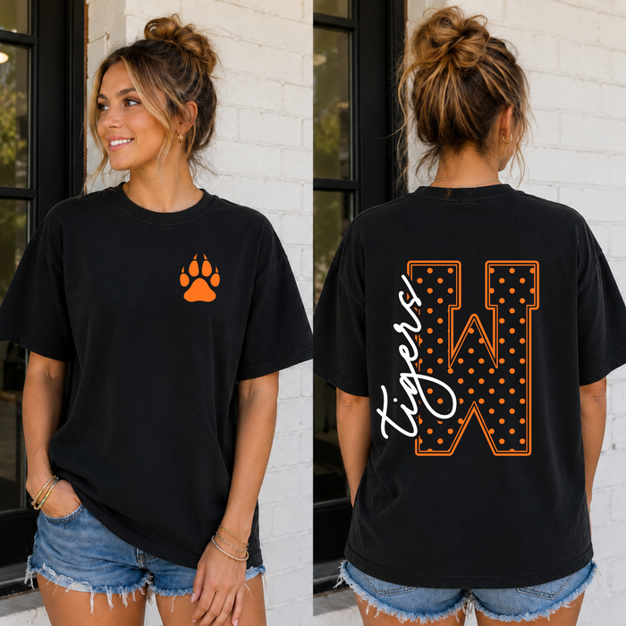 Waverly Polka Dot Initial Tee