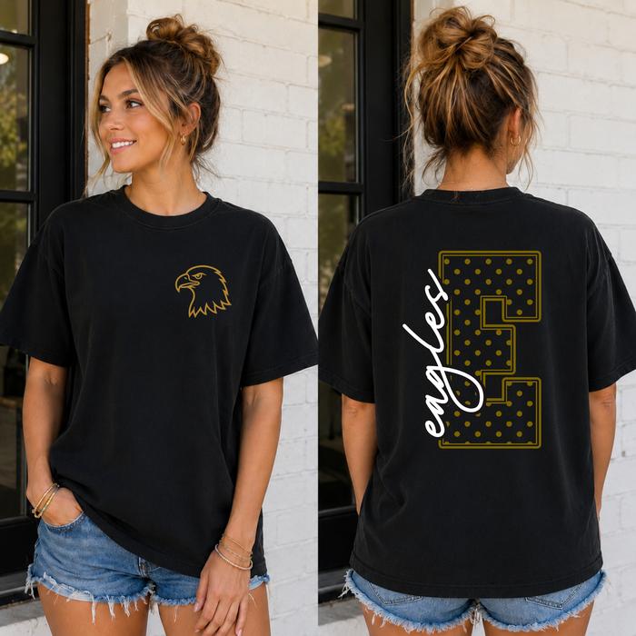 Eastern Polka Dot Initial Tee