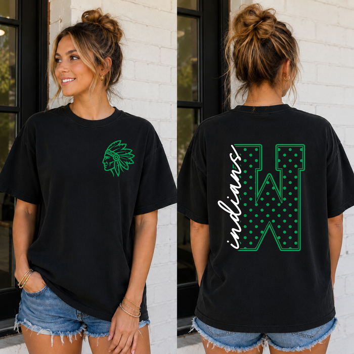 Western Polka Dot Initial Tee