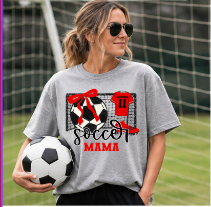 Soccer Mama Bow Tee