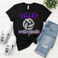 Distressed Volleyball Tee