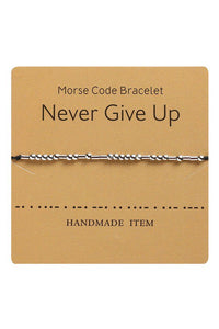 Morse Code Message Bracelet