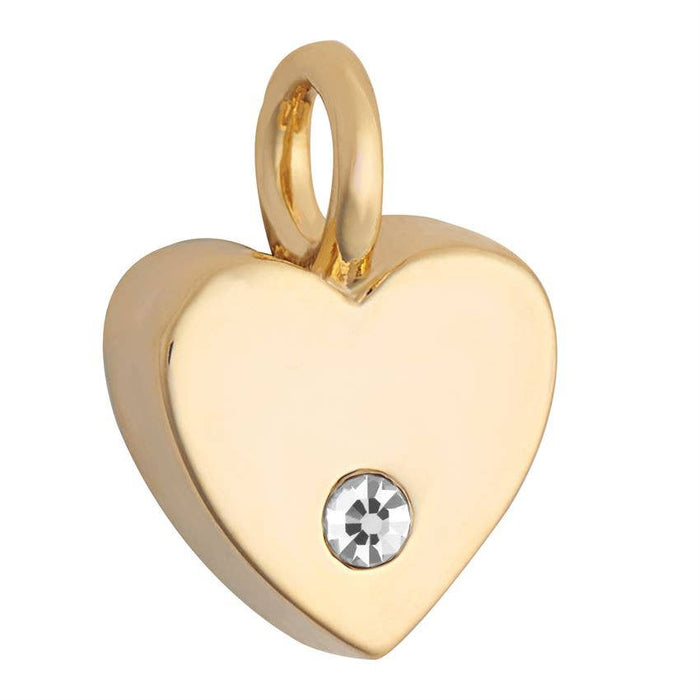 Charm Bar - Design Dangle Charm - Gold Heart - Mother’s Day