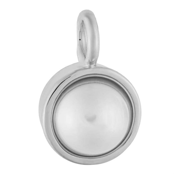 Pearl Dangle Charm - Silver - Mother’s Day